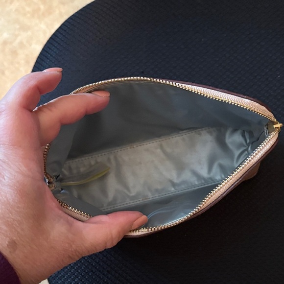 Kate Spade Rose Gold Glitter Cosmetic Bag - Picture 4 of 4